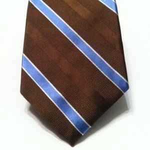 ROBERT TALBOTT BEST OF CLASS MENS NEW BROWN SILK TIE  WIDTH: 3 1/2"